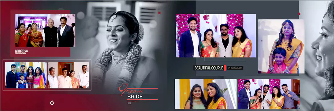 south wedding albums psd